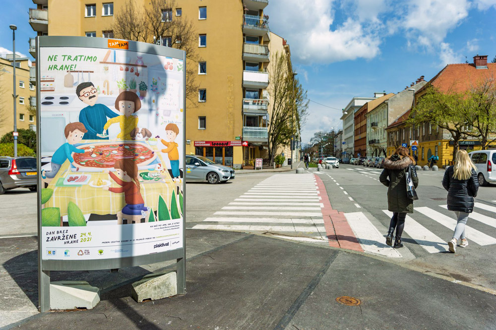 Ilustracija zgodbe prispele na natecaj v sklopu 1. Slovenskega dne brez zavrzene hrane