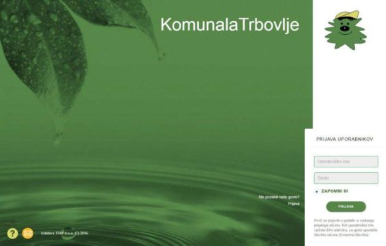 Komunala Trbovlje 114 115 interni portal