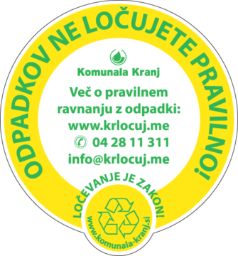 Komunala Kranj pravilno locevanje