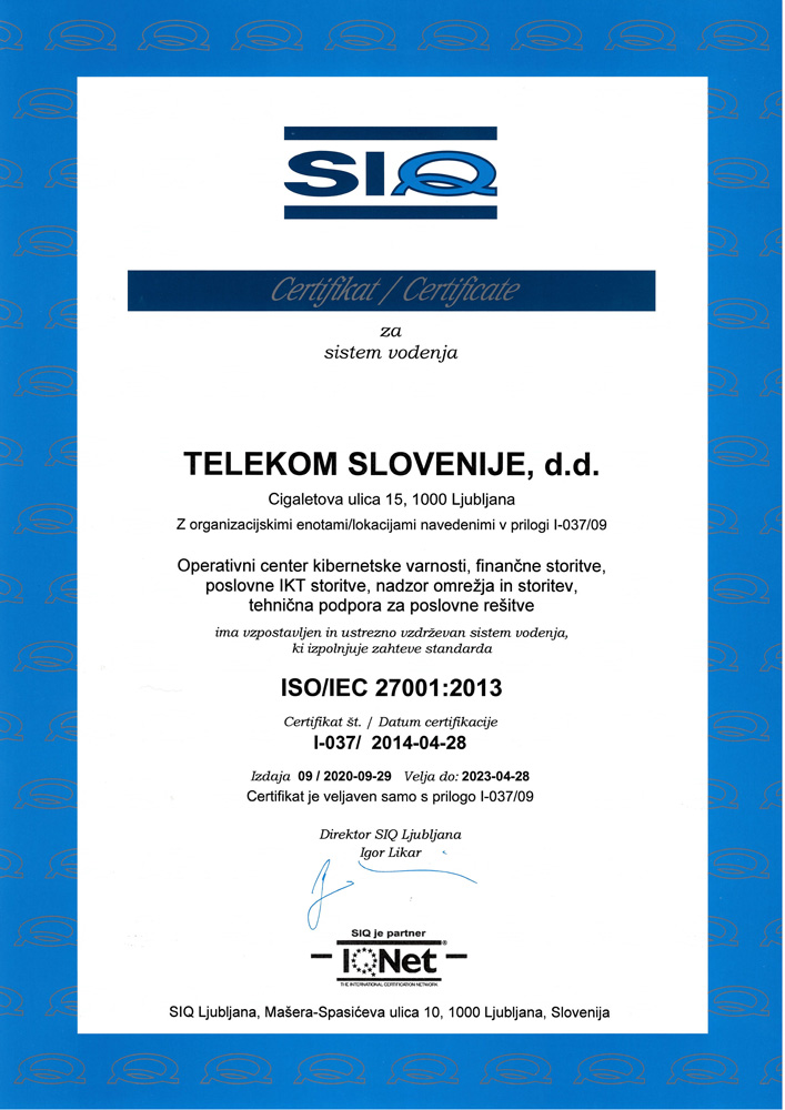 Telekom Slovenije EOL153