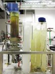 Laboratorijski membranski bioreaktor v Laboratoriju za okoljske vede in inženirstvo na Kemijskem inštitutu v Ljubljani