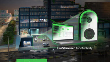 Rešitve »od-začetka-do-konca« EcoStruxure™ for eMobility pomagajo optimizirati električne obremenitve in stroške, kot tudi vpeljavo polnjenja vozil na električni pogon v stavbe.