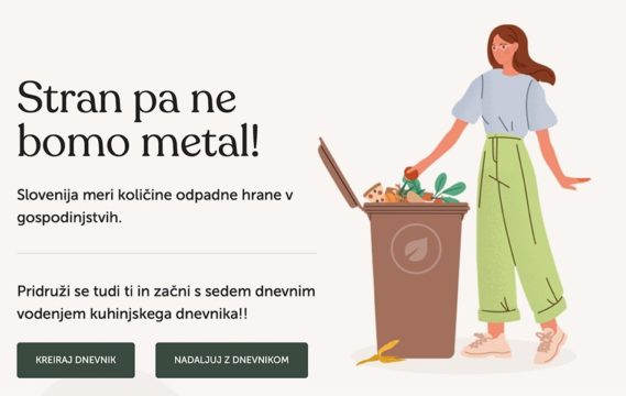 kuhinjski dnevnik odpadne hrane