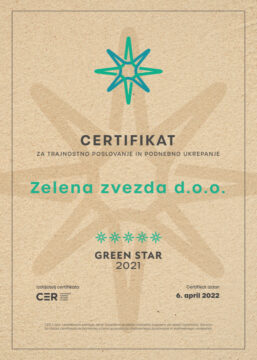 22 04 04 GREEN STAR KAMPANJA PRIZNANJE simbolico