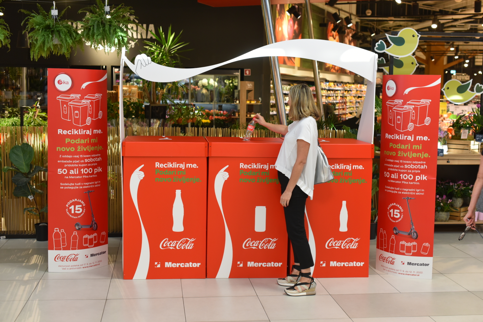 Zbrana embalaža pijač iz pilotnega projekta bo zaživela v obliki posebne serije izdelkov za Olimpijski festival evropske mladine (OFEM 2023). (Foto: Coca-Cola HBC Slovenija)