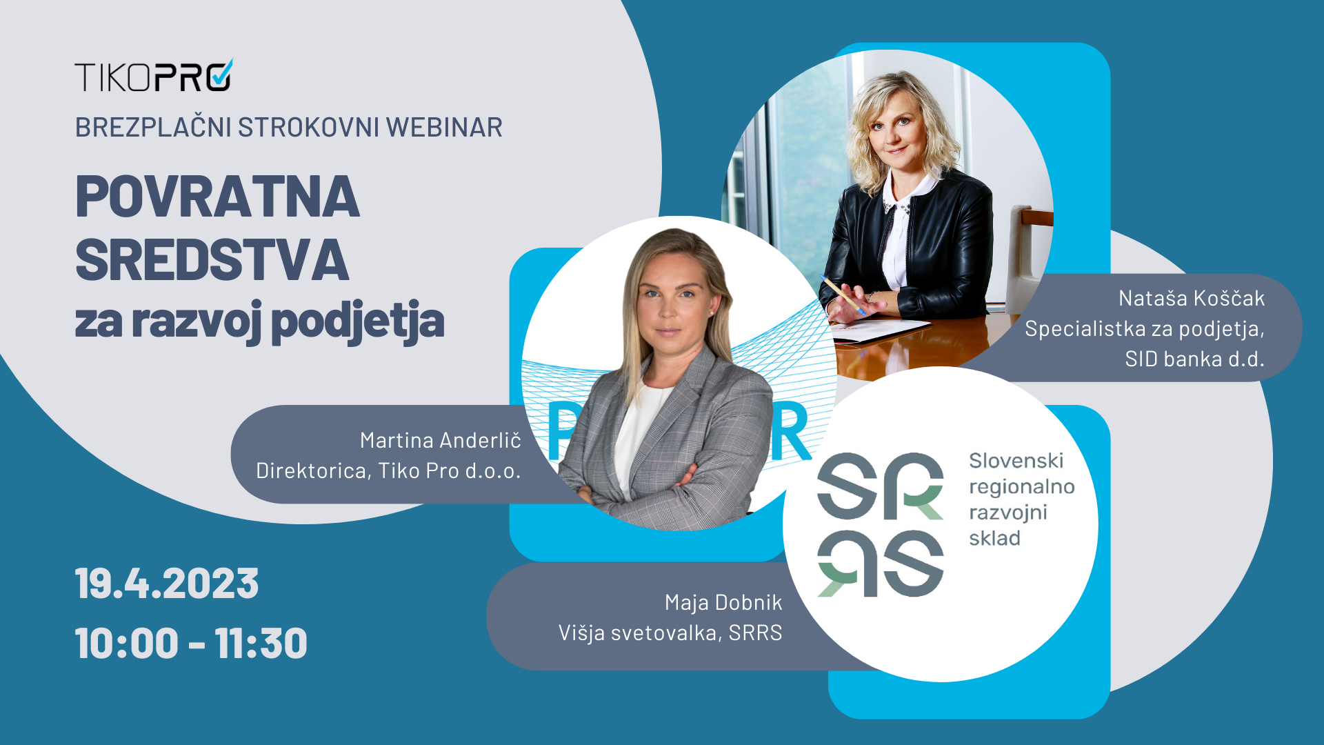 Webinar bo v sredo, 19. 4. 2023, od 10. do 11:30 ure