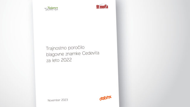 Trajnostno poročilo blagovne znamke Cedevita za leto 2022