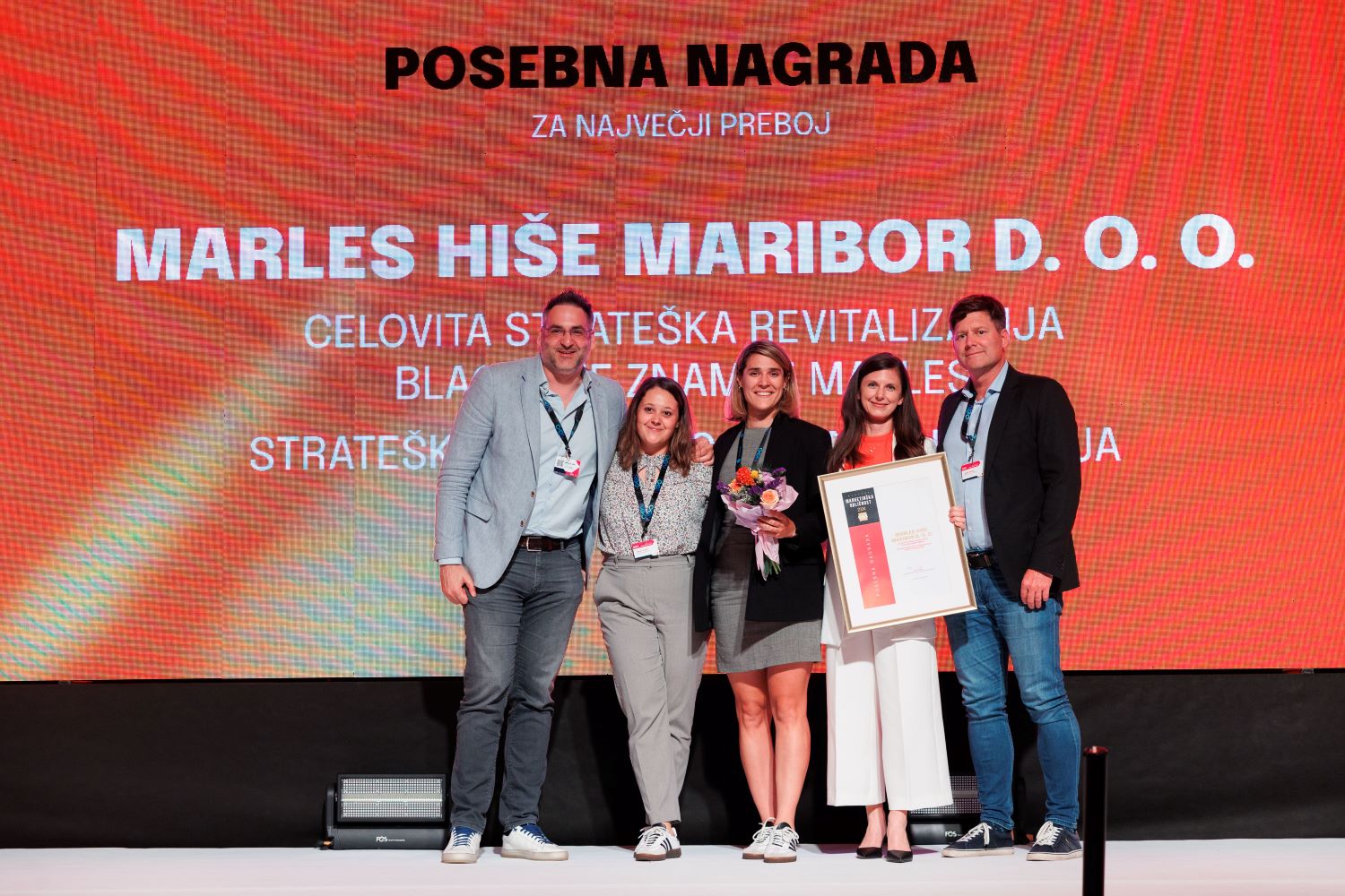 Marles prejemnik posebne nagrade Marketinska odlicnost za najvecji preboj