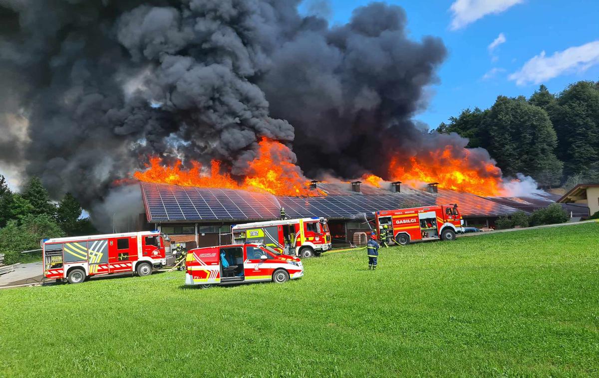 Pozar v Zavrhu pod Smarno goro september 2023 Foto Obcina Medvode