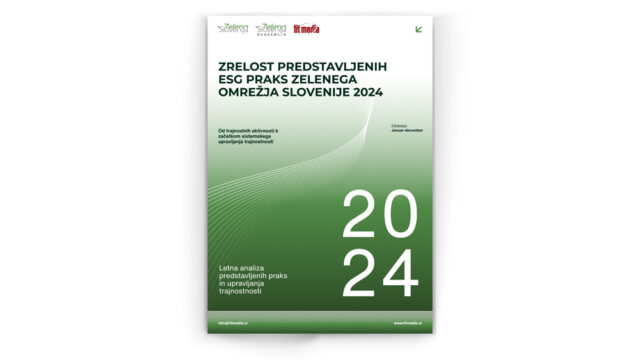 Analiza predstavljenih ESG praks Zelenega omrežja Slovenije 2024