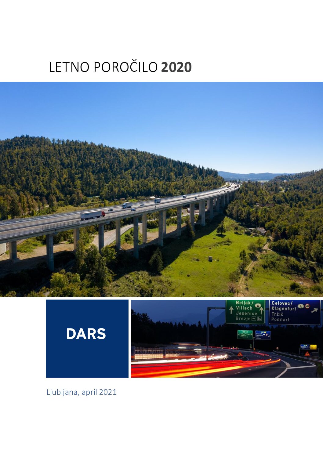 DARS d.d. Letno porocilo 2020 pdf