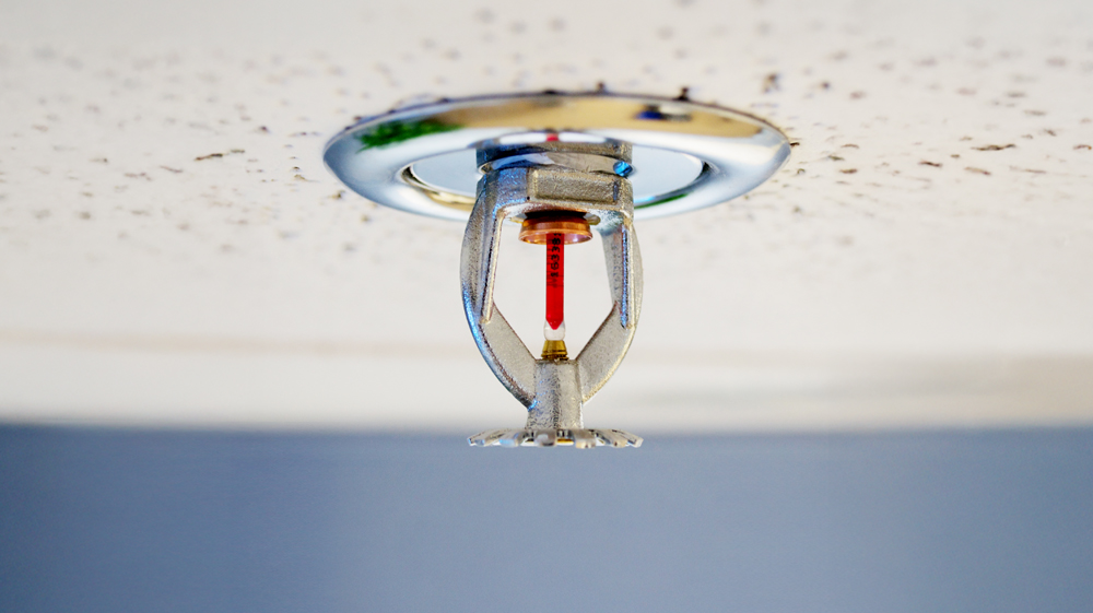 Fire sprinkler roof mount