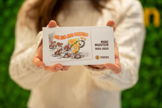 Kuverta spominski bankovec Mikija Mustra 1