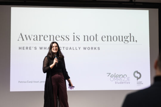 Swtich to Planet Positive event: Petrisa Čanji Vouri