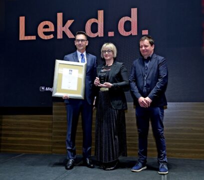 Gregor Makuc ob prejemu priznanja