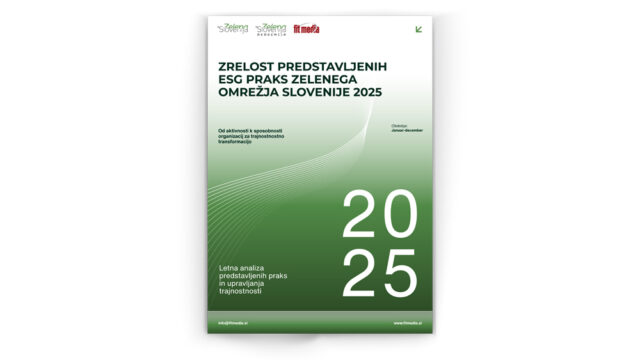 Analiza predstavljenih ESG praks Zelenega omrežja Slovenije 2025