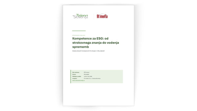 Analiza ESG obrazi Kompetence za ESG marec maj 2026 naslovnica